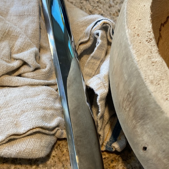 Silver Olive Appetizer Vessel Meant to Hold Round Objects on Charcuterie Platter - Picture 9 of 10